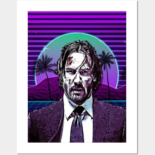 JW synthwave Posters and Art